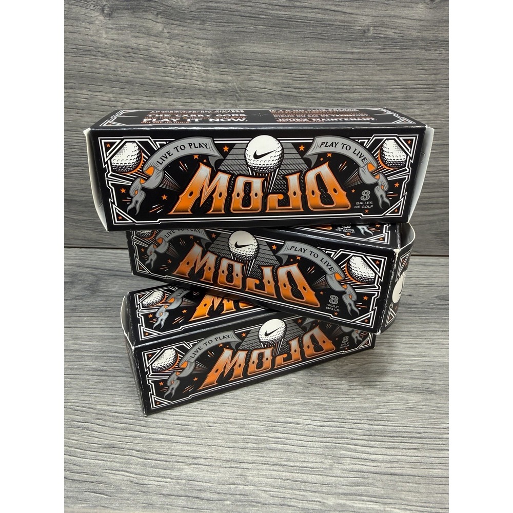 Nike Mojo Golf Balls 3-Pack Powerful Core & Soft Feel NIB 3 Sleeves New 9 Balls